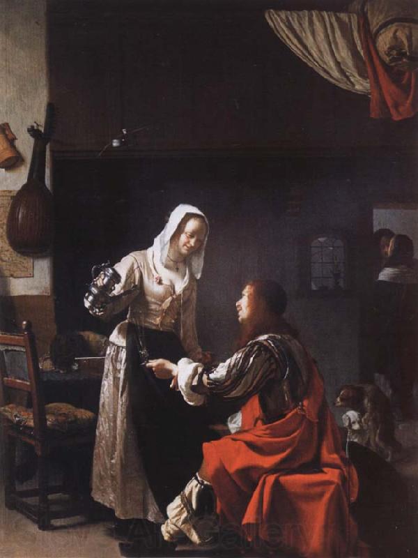 MIERIS, Frans van, the Elder Tavern scene Norge oil painting art